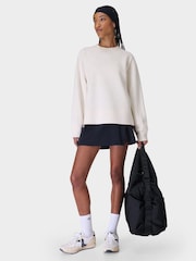 Sweaty Betty White Wind Down Crew Neck Pullover Jumper - Image 2 of 6