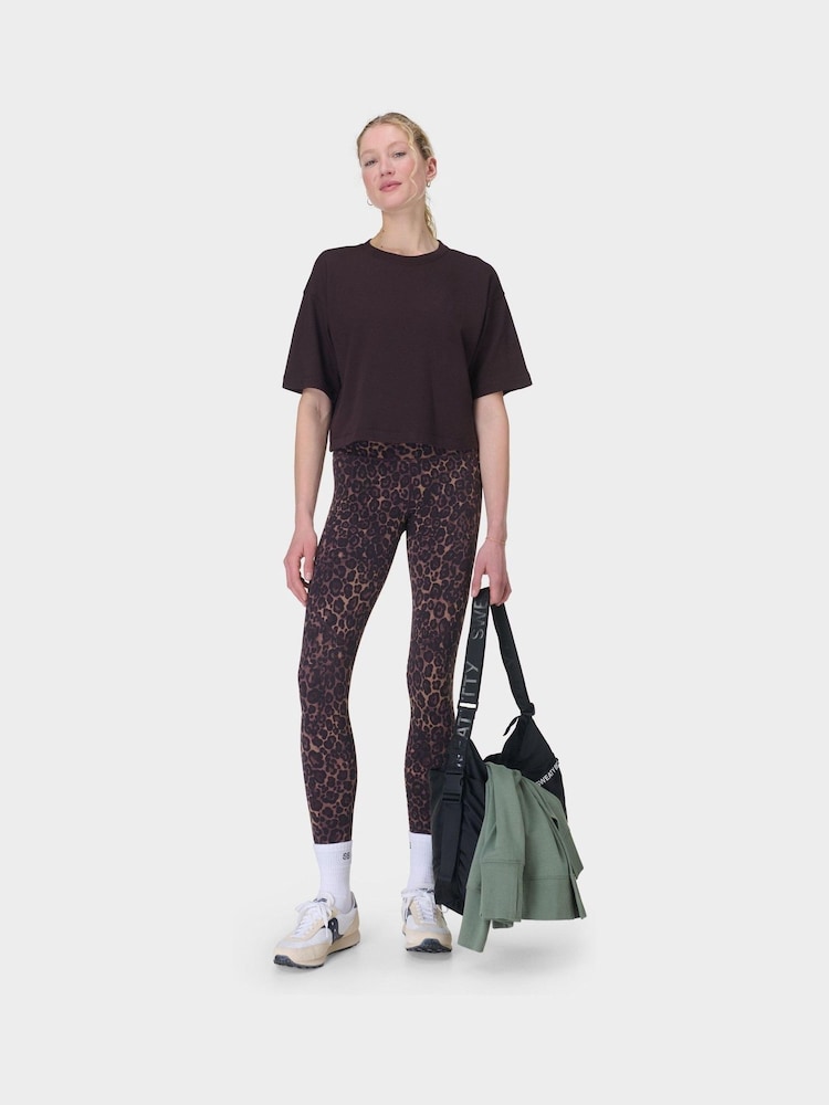 Sweaty Betty Brown Full Length Power Workout Leggings - Image 6 of 9