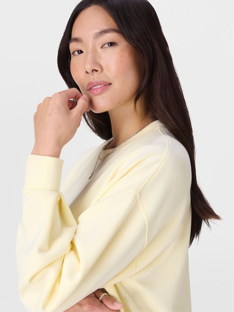 Sweaty Betty Yellow Sand Wash CloudWeight Sweatshirt - Image 1 of 1