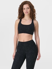 Schwarzer Panther-Print - Sweaty Betty Ultimate Studio Racerback Bra - Bild 6 von 7