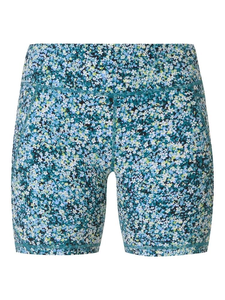 Blue Meadow Print - Pantalones cortos de ciclista de 6" Power de Sweaty Betty - Imagen 8 de 8