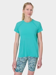 Sweaty Betty Blue Athlete Seamless Featherweight T-Shirt - Image 3 of 7