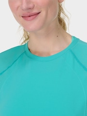 Sweaty Betty Blue Athlete Seamless Featherweight T-Shirt - Image 5 of 7