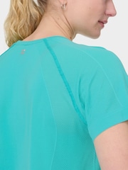 Sweaty Betty Blue Athlete Seamless Featherweight T-Shirt - Image 6 of 7