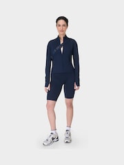Azul - Sweaty Betty Black All Day Active Zip Up Sweatshirt - Imagen 4 de 7
