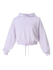 Sweaty Betty Purple Sand Wash Cloud Weight Crop Jumper - Image 6 of 6