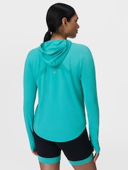 Sweaty Betty Ripple Blue Breathe Easy Hoodie - Image 2 of 7