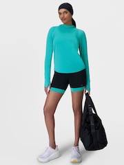 Sweaty Betty Ripple Blue Breathe Easy Hoodie - Image 3 of 7
