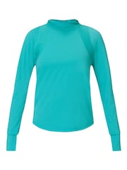 Sweaty Betty Ripple Blue Breathe Easy Hoodie - Image 7 of 7
