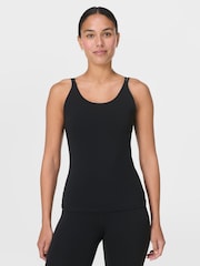 Sweaty Betty Black Ultimate Studio Twin Strap Bra Tank - Image 1 of 7