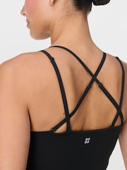 Sweaty Betty Black Ultimate Studio Twin Strap Bra Tank - Image 2 of 7
