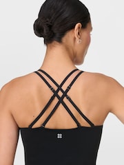 Sweaty Betty Black Ultimate Studio Twin Strap Bra Tank - Image 3 of 7