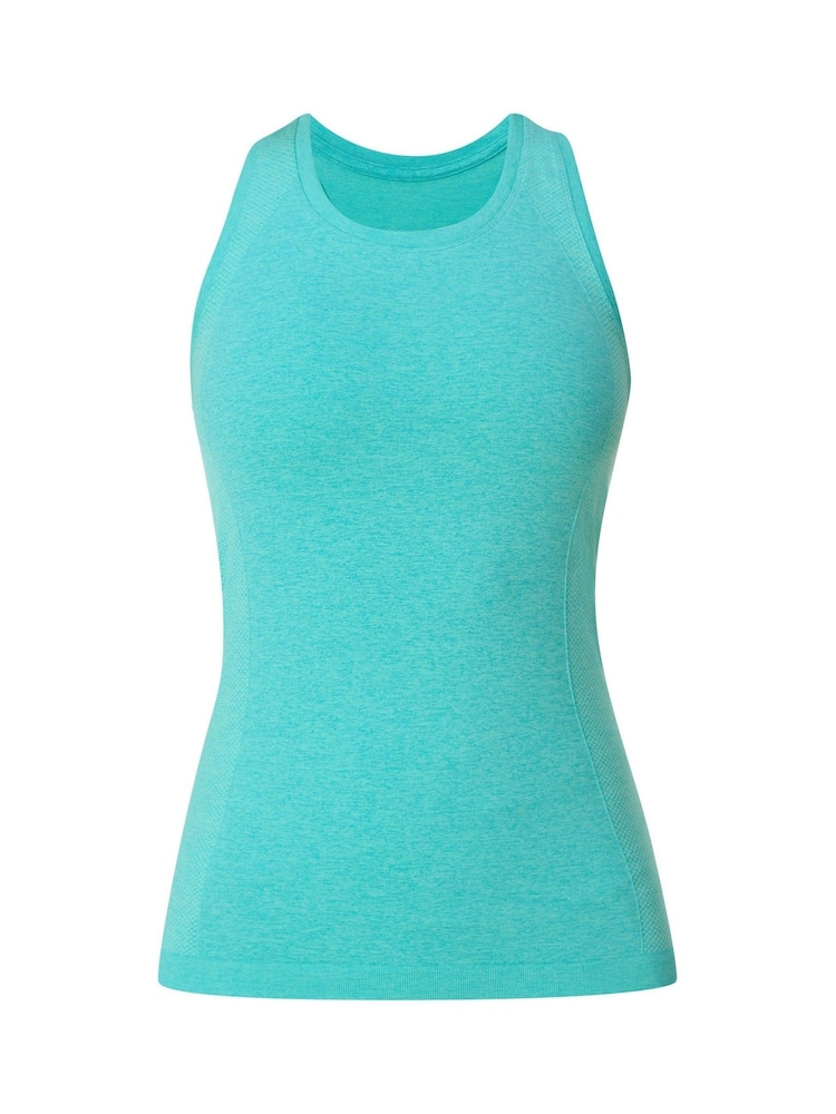 Sweaty Betty Blue Athlete Seamless Workout Tank Top - Image 7 of 7 Sweaty Betty Blue Athlete Seamless Workout Tank Top - Image 7 of 7