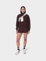 Sweaty Betty Brown Revive Crop Half Zip Sweatshirt - Image 4 of 6