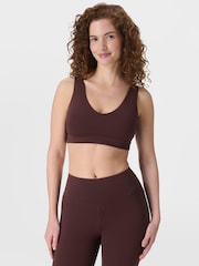 Sweaty Betty Brown Ultimate Studio Voop Bra - Image 1 of 7