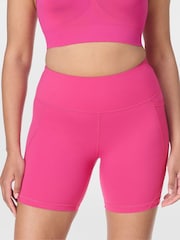 Sweaty Betty Pink 6" Inseam Power 6" Biker Shorts - Image 1 of 8