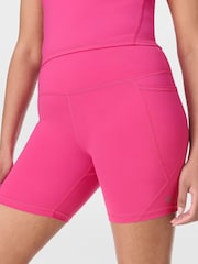 Sweaty Betty Pink 6" Inseam Power 6" Biker Shorts - Image 3 of 8