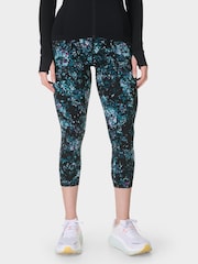Sweaty Betty Black Power Cropped Workout Leggings - Image 1 of 8