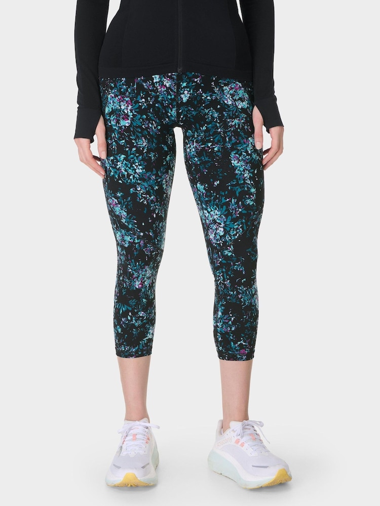 Sweaty Betty Black Power Cropped Workout Leggings - Image 1 of 8