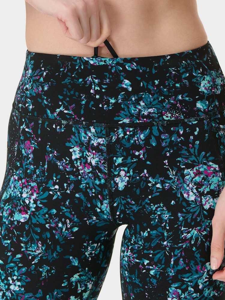 Sweaty Betty Black Power Cropped Workout Leggings - Image 2 of 8