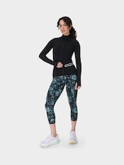 Sweaty Betty Black Power Cropped Workout Leggings - Image 5 of 8