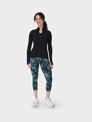 Sweaty Betty Black Power Cropped Workout Leggings - Image 7 of 8