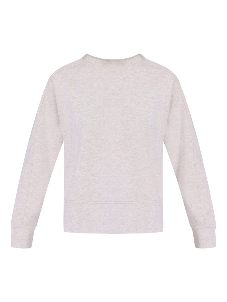 Sweaty Betty Cream Wind Down Crew Neck Pullover Jumper - Image 7 of 7
