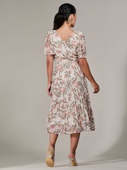 Jolie Moi White Petite Petite Chiffon Pleated Midaxi Dress - Image 2 of 6