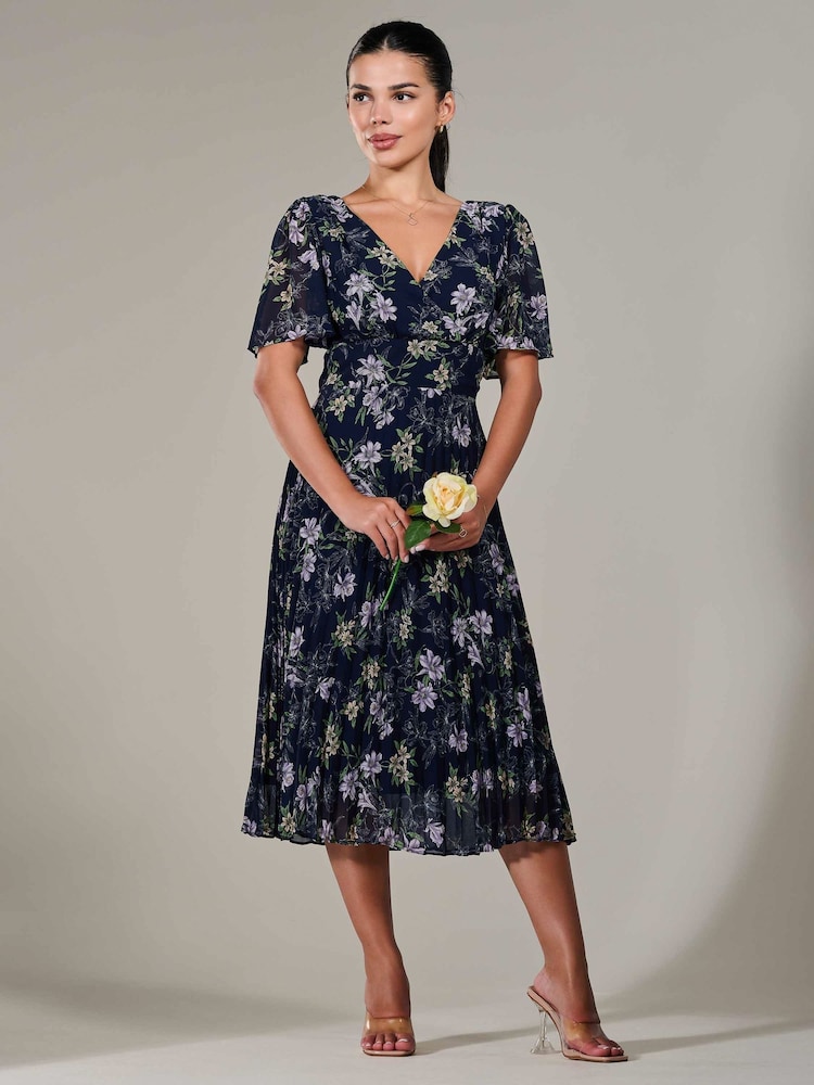 pleated midaxi dress ASOS DESIGN high neck pleated midaxi dress in chocolate