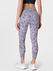 Sweaty Betty Purple Meadow Print 7/8 Length Power Workout Leggings - Image 2 of 5