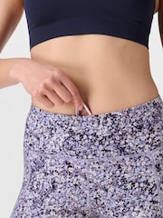 Sweaty Betty Purple Meadow Print 7/8 Length Power Workout Leggings - Image 5 of 5