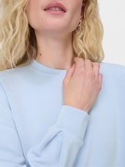 Sweaty Betty Blue Sand Wash CloudWeight Sweatshirt - Image 5 of 7