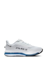 Nike White/Blue Pegasus Premium Running Trainers - Image 2 of 10