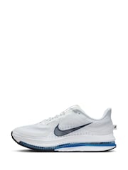 Nike White/Blue Pegasus Premium Running Trainers - Image 3 of 10