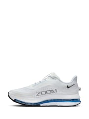 Nike White/Blue Pegasus Premium Running Trainers - Image 4 of 10