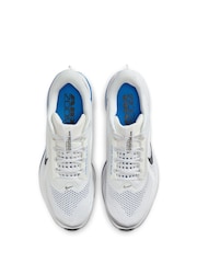 Nike White/Blue Pegasus Premium Running Trainers - Image 8 of 10