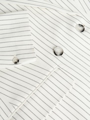 Mint Velvet White Double Breasted Pinstripe Blazer - Image 14 of 14