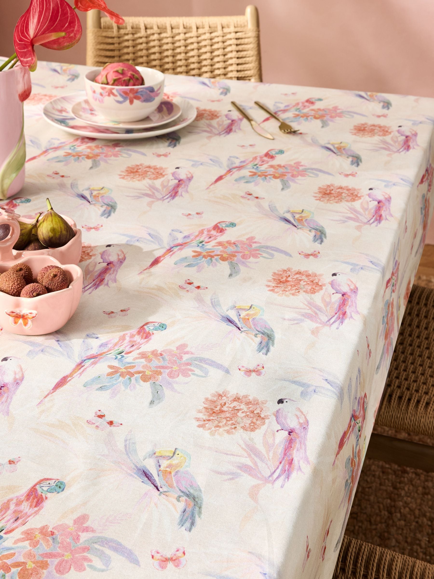 Multi Artist Floral Wipeclean Table Cloth