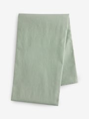Sage Green Cotton Linen Look Wipe Clean Table Cloth - Image 4 of 4