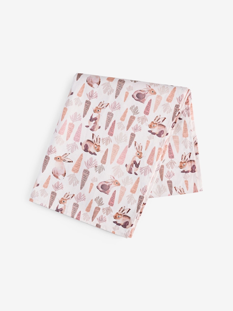 Natural Easter Bunny Rabbit Wipe Clean Table Cloth - Image 3 of 3