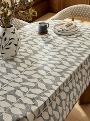 Monochrome Leaf Wipeclean Table Cloth - Image 1 of 3