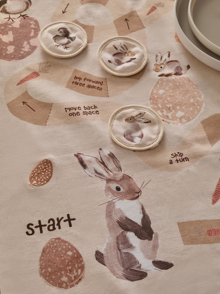 Easter Bunny Rabbit Game Dining Table Runner - Obraz 2 z 4