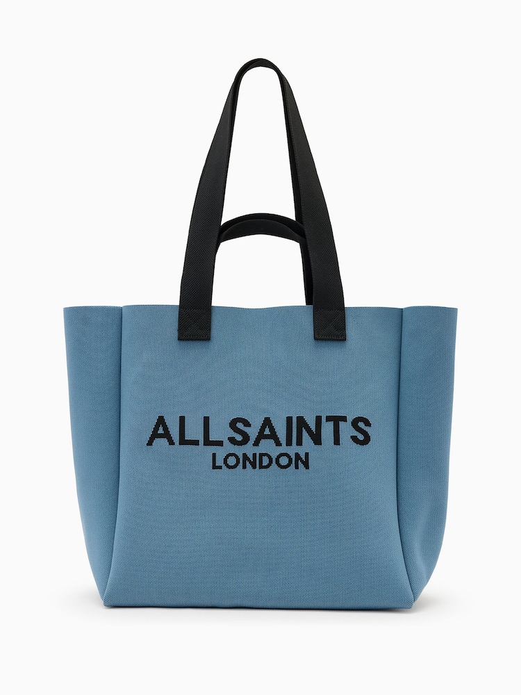 AllSaints Blue Izzy E/W Tote Bag - Image 1 of 5 AllSaints Blue Izzy E/W Tote Bag - Image 1 of 5
