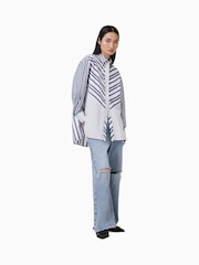 AllSaints White Shannon Stripe 100% Organic Cotton Shirt - Image 4 of 7