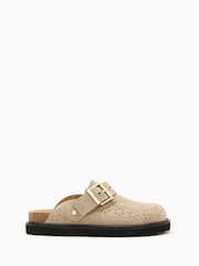 AllSaints Brown Skye Slippers - Image 1 of 5