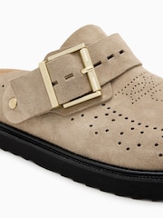 AllSaints Brown Skye Slippers - Image 5 of 5