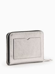 AllSaints Grey Lena Hex Zip Wallet - Image 2 of 5