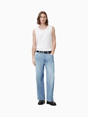 AllSaints Blue Lenny 100% Organic Cotton Jeans - Image 1 of 9