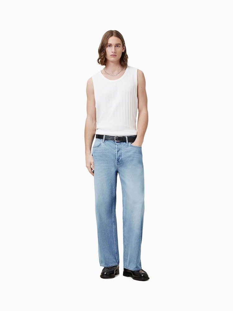 AllSaints Blue Lenny 100% Organic Cotton Jeans - Image 1 of 9