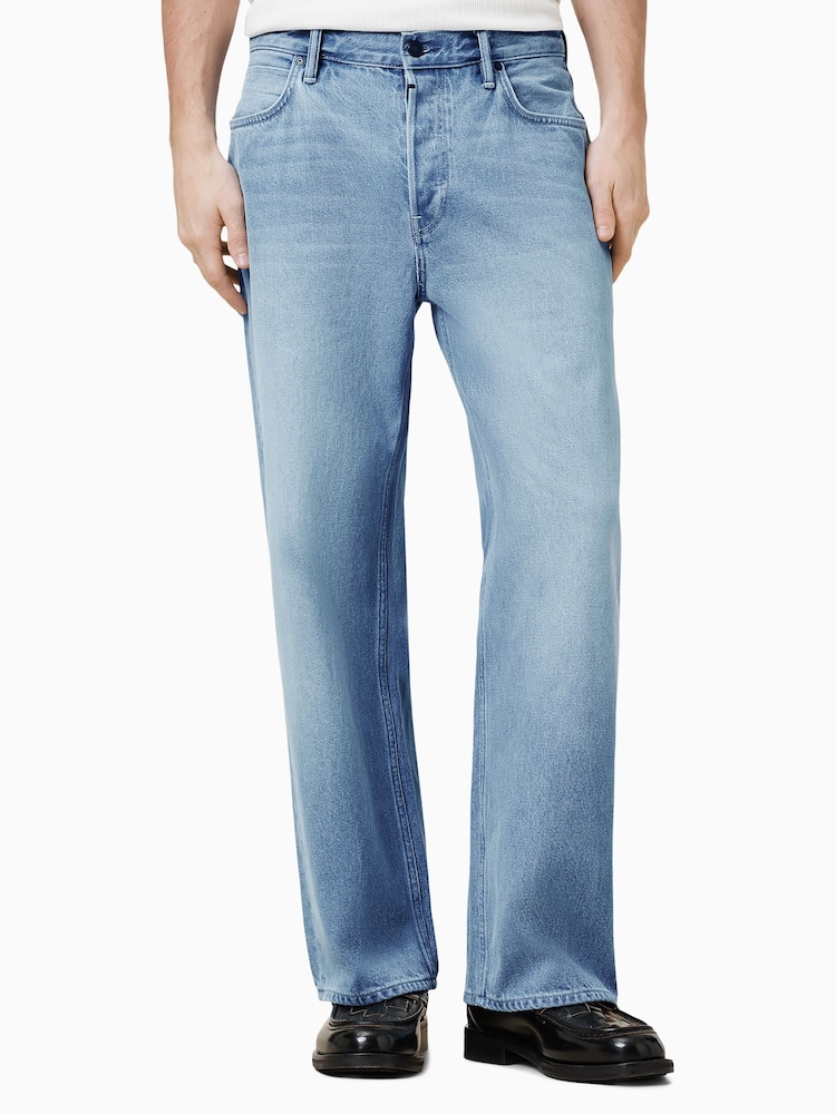 AllSaints Blue Lenny 100% Organic Cotton Jeans - Image 2 of 9